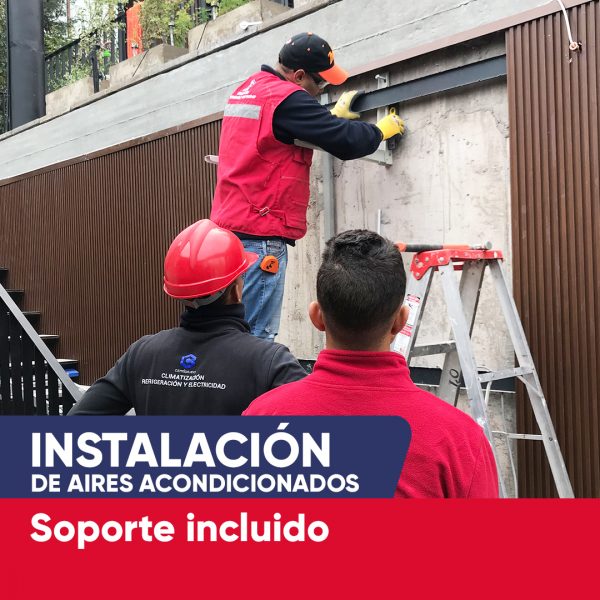 INSTALACION BASICA DE AIRE ACONDICIONADO SPLIT MURO DE 9.000 BTU A 12.000 BTU EN LA REGIÓN METROPOLITANA