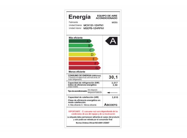 Aire Acondicionado Split inverter Frio/Calor 18000 BTU ALL EASY PRO MIDEA - Imagen 3